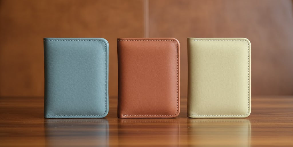 Leather Wallets - Bifold Grey - BLW#1