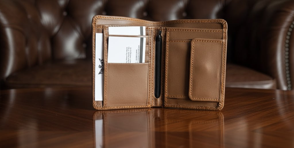 Leather Wallets - Bi-Fold Brown - BLW#4