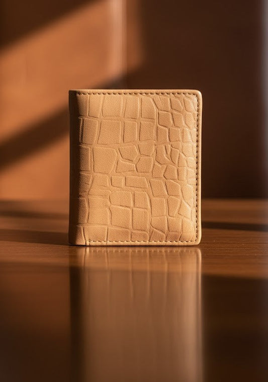 Leather Wallets - Three-Flap Khaki / Sand - TFLW#1
