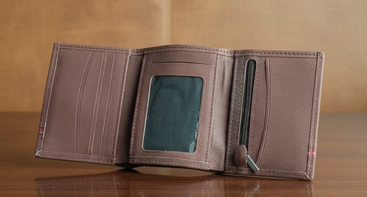 Gift / Combo Box - Soft Leather Wallet with Wrist Watch (Matching Color)