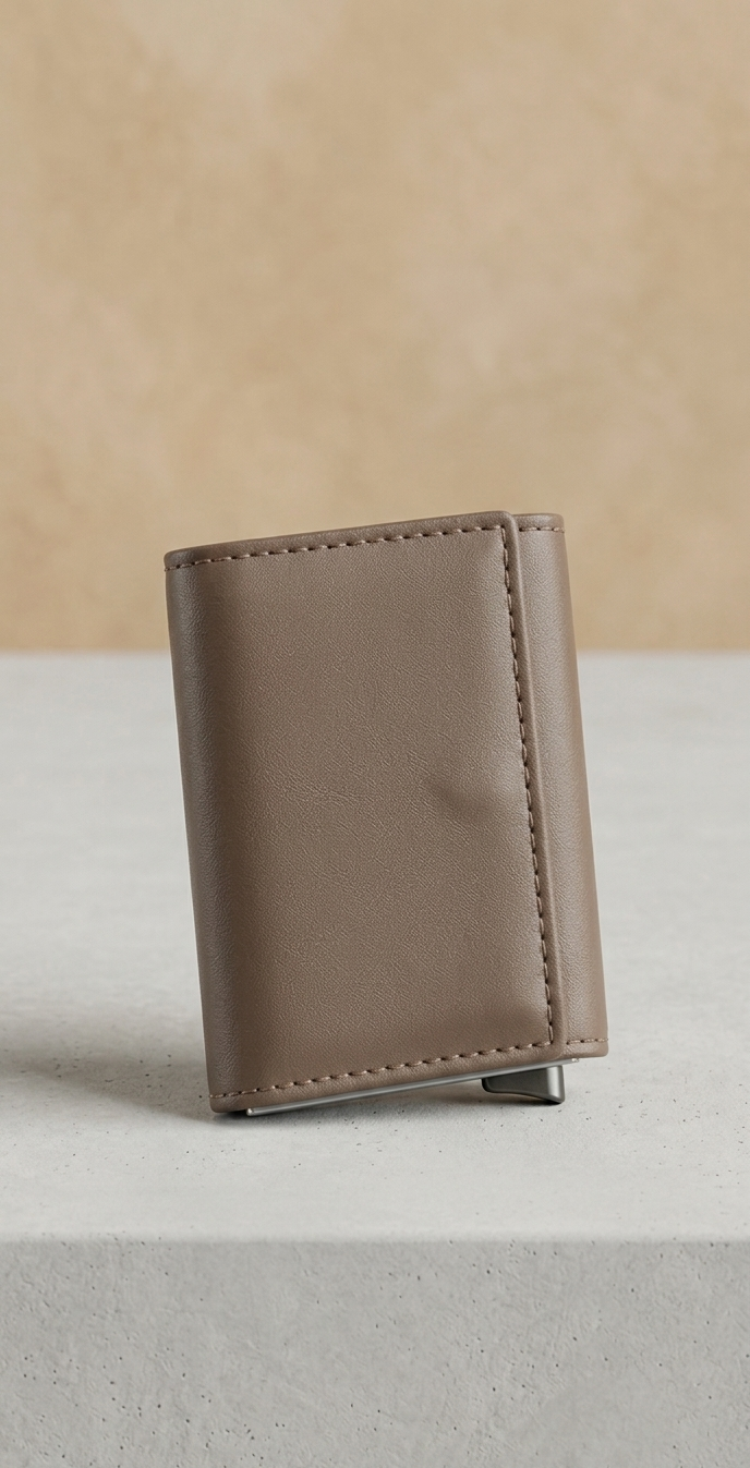 RFID Leather Wallet - Brown - RFID #1