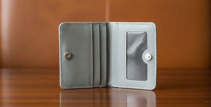 Leather Wallets - Bifold Grey - BLW#1