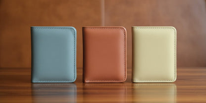 Leather Wallets - Bifold Beige - BLW#1