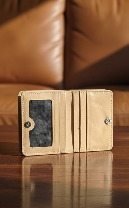 Leather Wallets - Bifold Beige - BLW#1