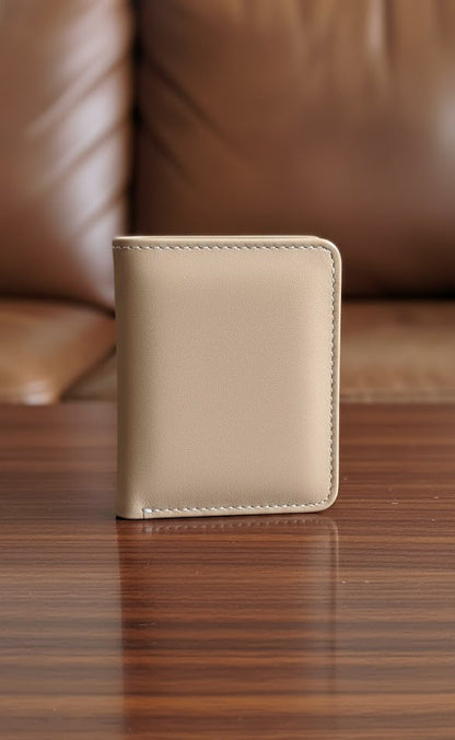 Leather Wallets - Bifold Beige - BLW#1