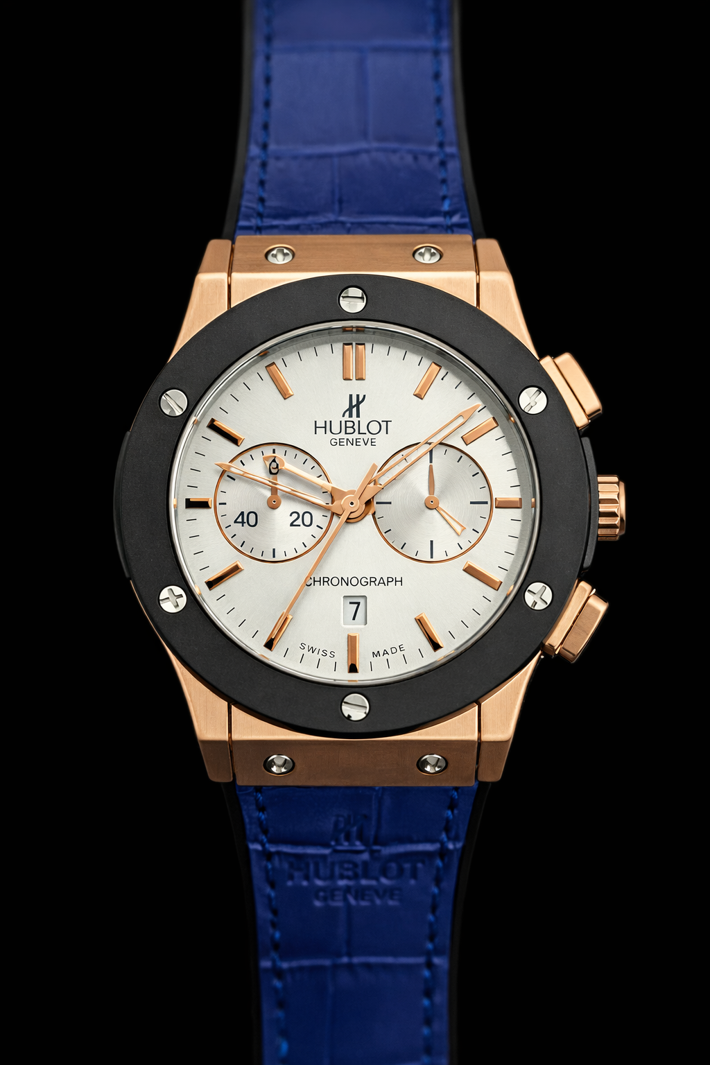 Premium Leather Watches - Blue-Gold - LW#1
