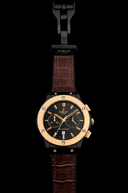 Premium Leather Watches - Brown-Gold - LW#1