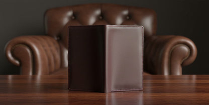 Leather Wallets - Checkbook Choclate Brown - CBLW#2