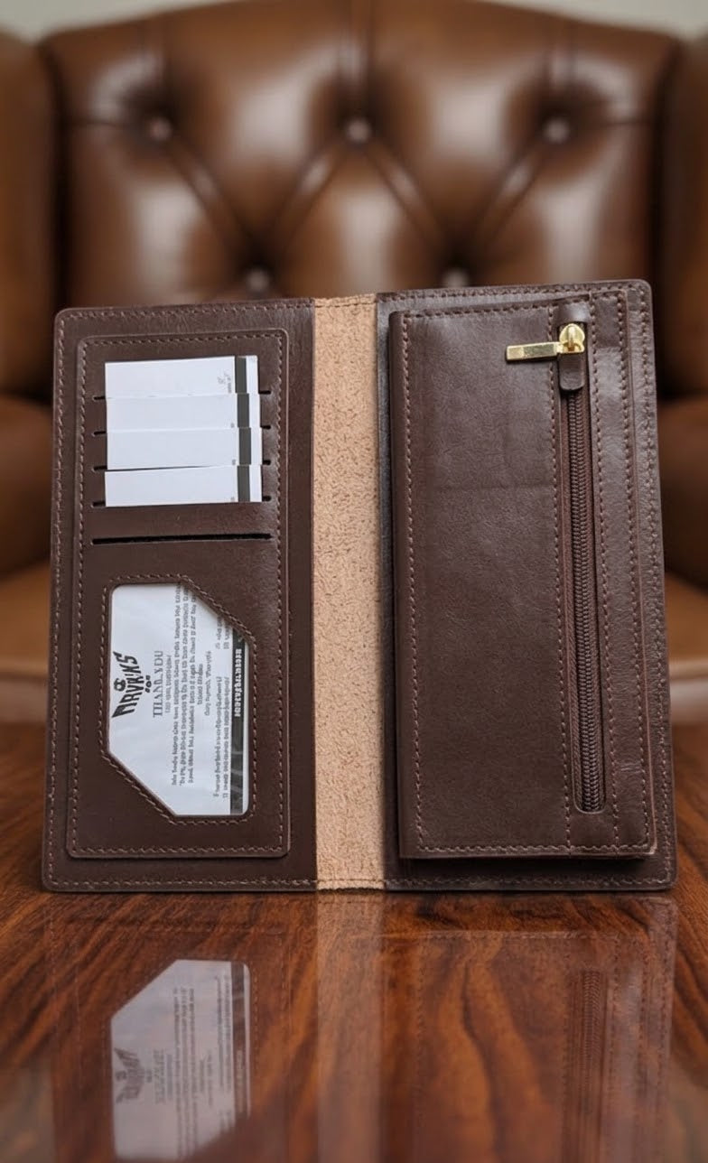 Leather Wallets - Checkbook - CBLW#1