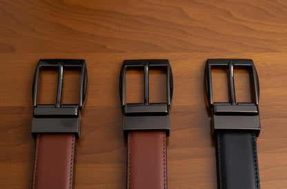 Leather Belts - 2 in 1 (Brown & Black) - LW#1