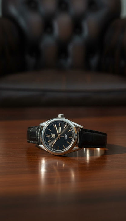 Leather Watches - Black - LW#1