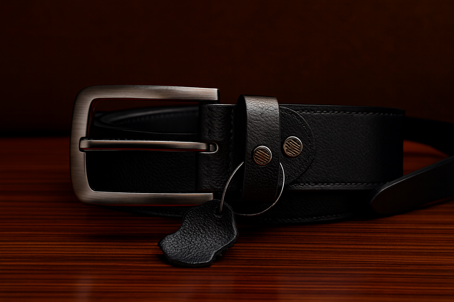 Gift / Combo Box - Leather Wallet with Leather Belt - 1 (Black / Brown)