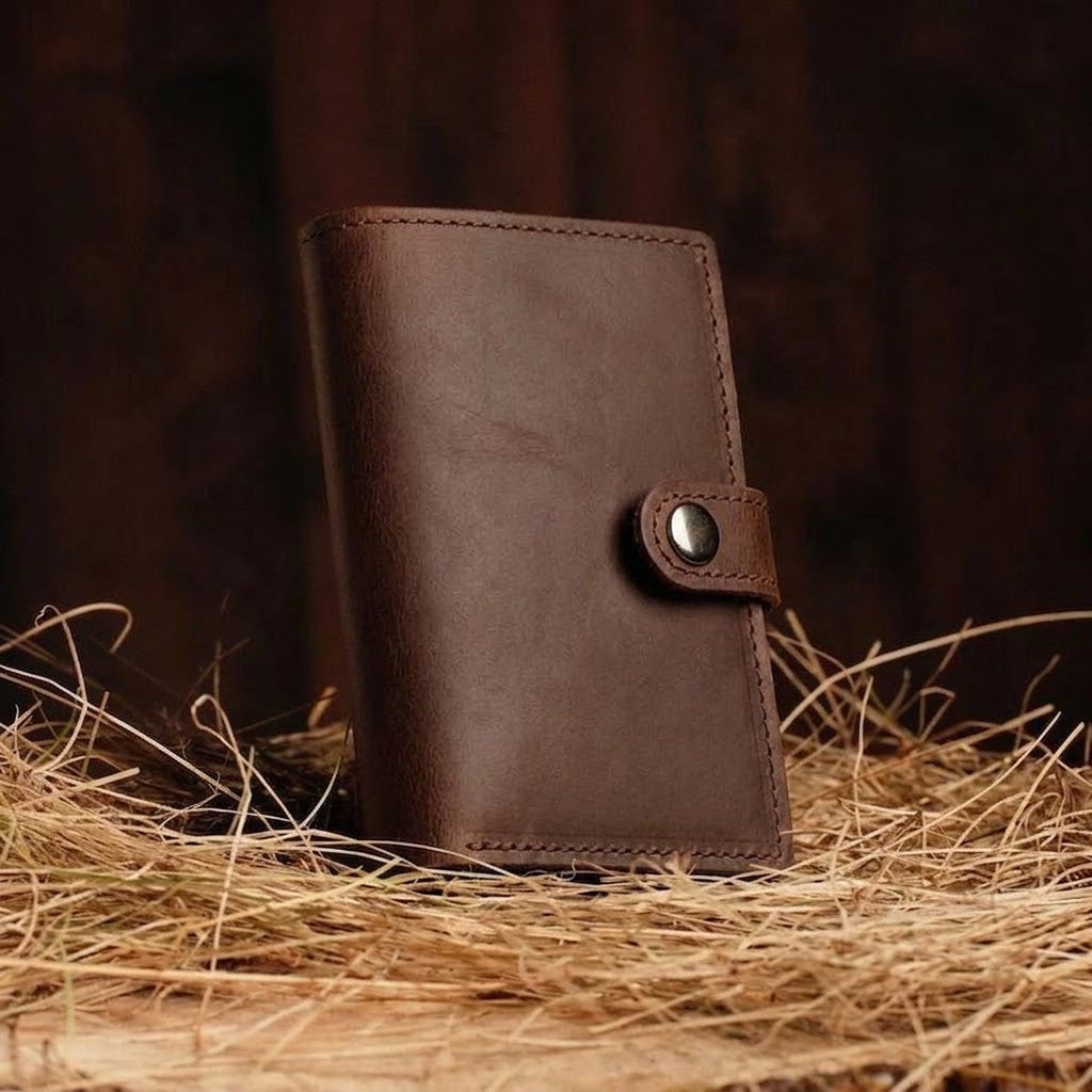 RFID Leather Wallet - Brown - RFID #1