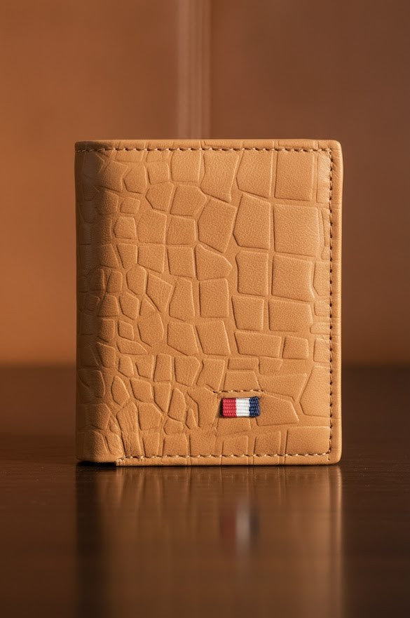 Leather Wallets - Three-Flap Black - TFLW#1