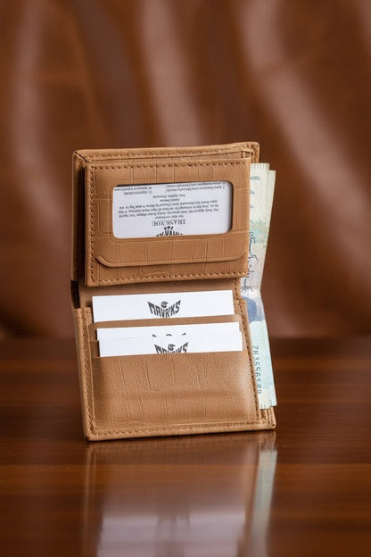 Leather Wallets - Three-Flap Black - TFLW#1