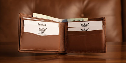 Leather Wallets - Three-Flap Brown - TFLW#2