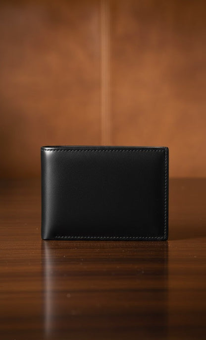 Leather Wallets - Three-Flap Black - TFLW#3