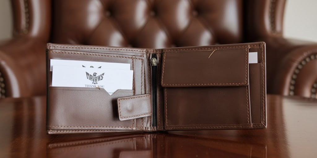 Leather Wallets - Three-Flap Black - TFLW#3