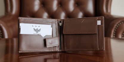 Leather Wallets - Three-Flap Black - TFLW#3