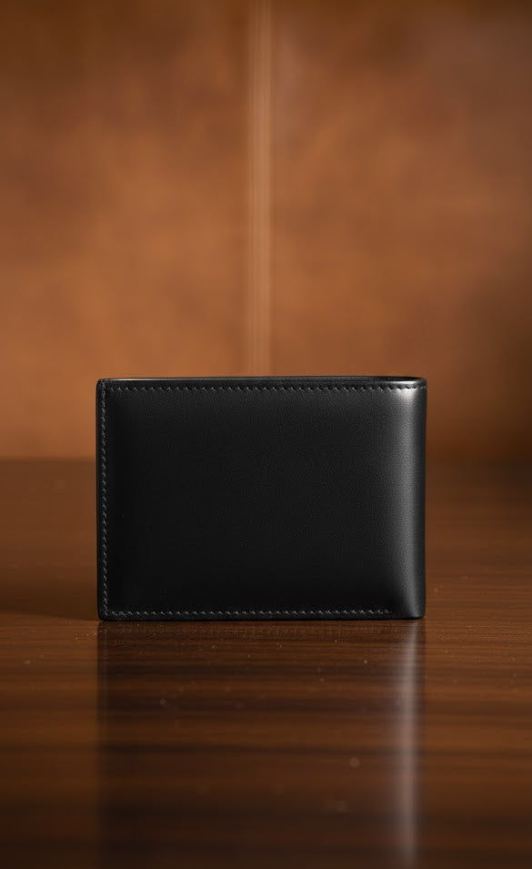 Leather Wallets - Three-Flap Black - TFLW#3