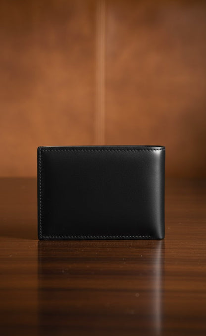 Leather Wallets - Three-Flap Black - TFLW#3
