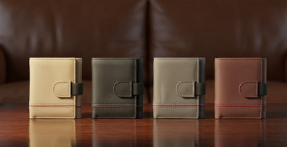 Leather Wallet - Trifold Black - TLW#1