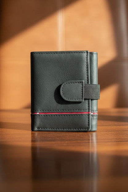 Gift / Combo Box - Soft Leather Wallet with Wrist Watch (Matching Color)