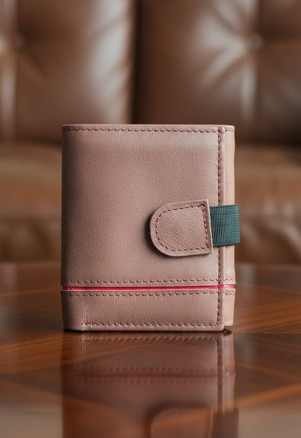 Leather Wallet - Trifold Black - TLW#1