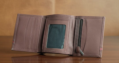 Leather Wallet - Trifold Black - TLW#1