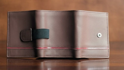 Leather Wallet - Trifold Black - TLW#1