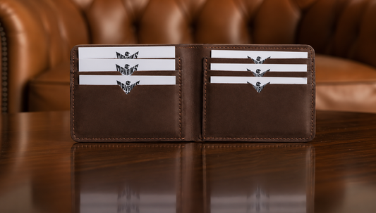Leather Wallets - Handcrafted Bifold - Dark Brown - BLW#1