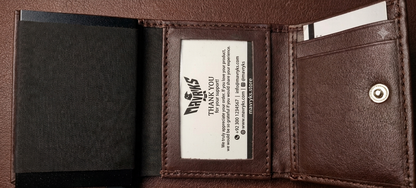 RFID Leather Wallet - Brown - RFID #1